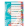 Przekładki Colour`Breeze PP A4 10 przekładek 628500 ESSELTE