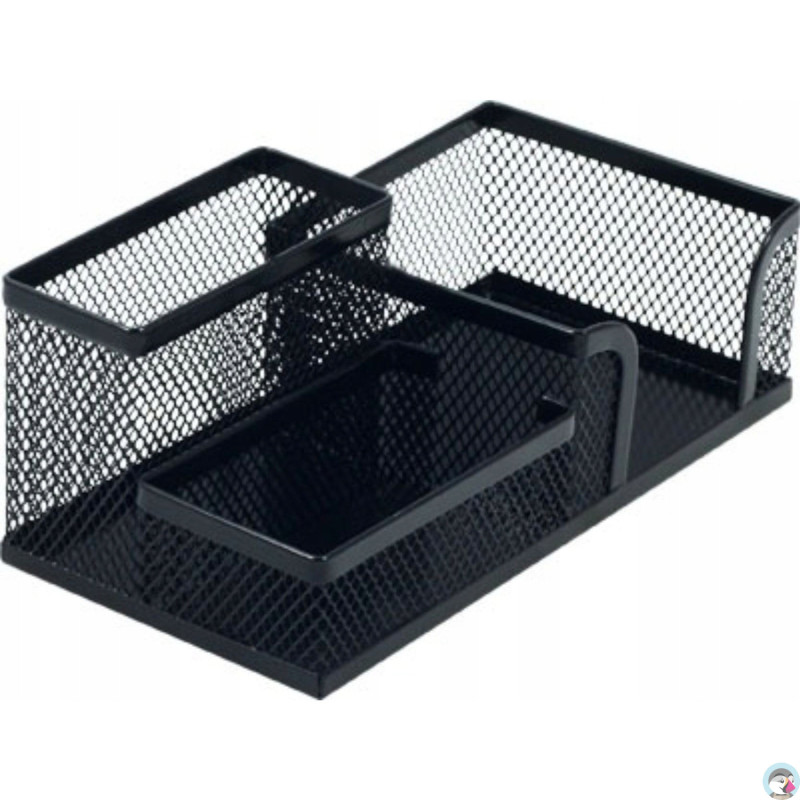 Przybornik na biurko czarny metalowy MW-218 120-1334 GRAND