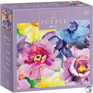 Puzzle 500 Flowers 2 PUZ500FLO2 INTERDRUK