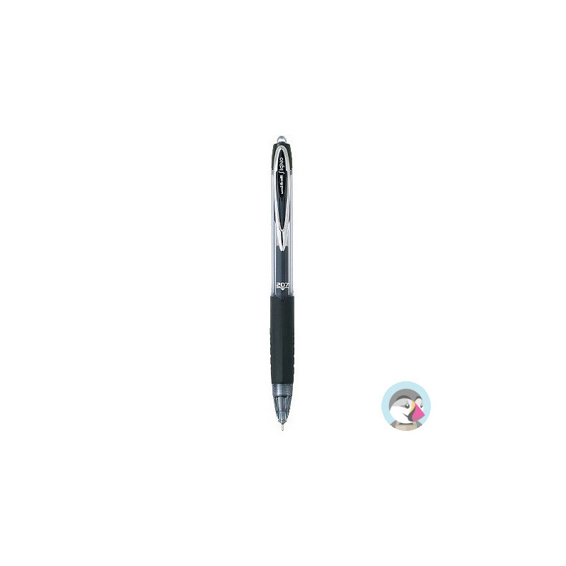 Pióro żel.UMN-207ND czarny NEEDLE POINT igłowa końcówka UNI