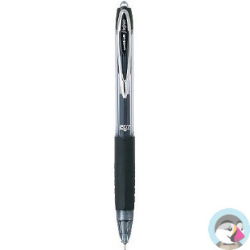 Pióro żel.UMN-207ND czarny NEEDLE POINT igłowa końcówka UNI