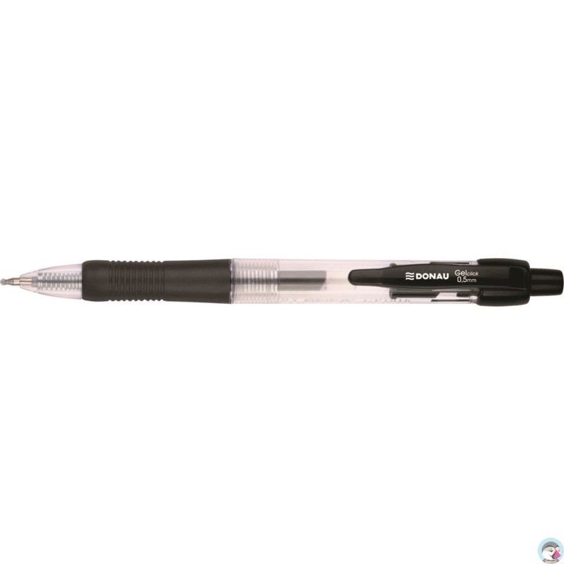 Długopis żelowy z gumowym uchwytem czarny 7344001PL-01 BIELLA