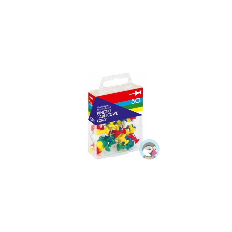 Pinezka tablicowa (50szt)GRAND 110-1116 op. plastikowe