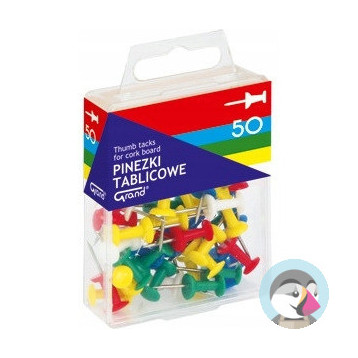Pinezka tablicowa (50szt)GRAND 110-1116 op. plastikowe