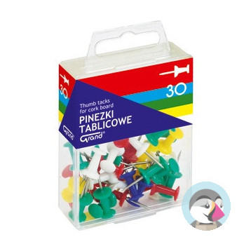 Pinezka tablicowa 30szt GRAND 110-1419