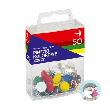 Pinezki kolorowe GRAND 50szt.T4 110-1115