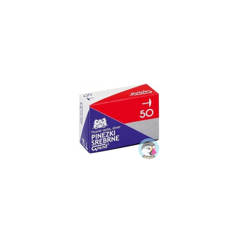 Pinezki srebrne S50 (10paczek) GRAND 110-1378