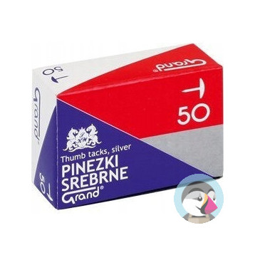 Pinezki srebrne S50 (10paczek) GRAND 110-1378