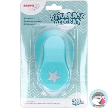 Dziurkacz ozdobny 3,8 cm GWIAZDKA D38-30 BREWIS