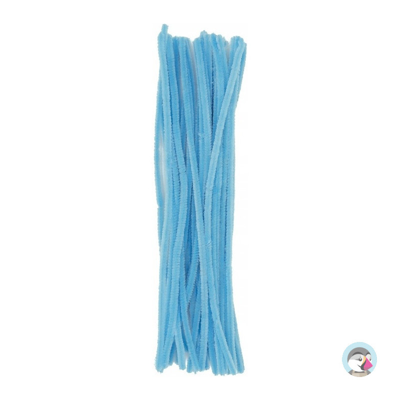 Druty pluszowe DPK-25 6mm x 30cm błękitne (40 szt.) ALIGA