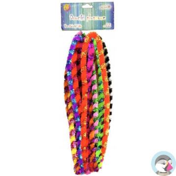 Druty pluszowe przeplatane mix 9mm x 50cm DP-0217 ALIGA