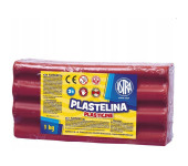 Plastelina szkolna dla dzieci 1kg różowa 303111008 ASTRA