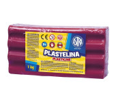 Plastelina szkolna dla dzieci 1kg purpurowa 303111009 ASTRA
