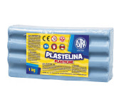 Plastelina szkolna dla dzieci 1kg niebieska jasna 303111013 ASTRA