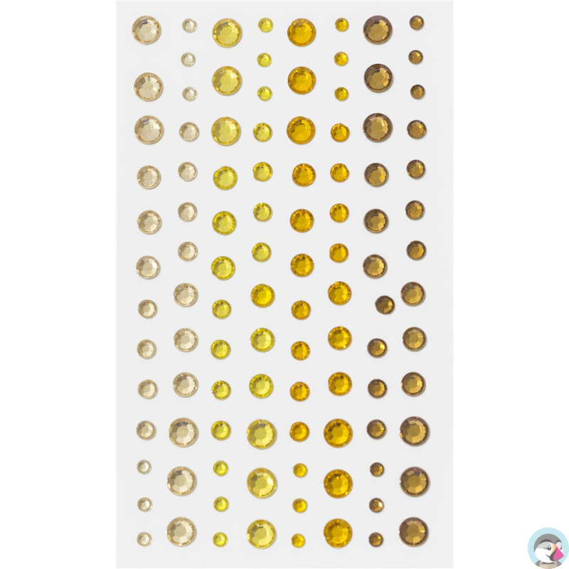 Kryształki samoprzylepne 3-6mm żółte (104) 251111 Galeria Papieru