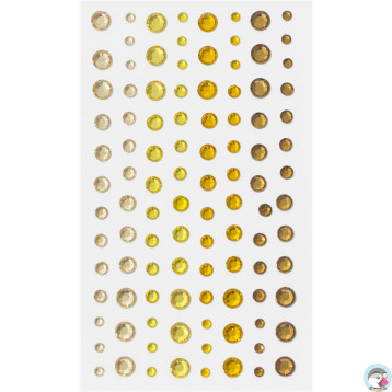 Kryształki samoprzylepne 3-6mm żółte (104) 251111 Galeria Papieru