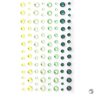 Kryształki samoprzylepne 3-6mm zielone (104) 251112 Galeria Papieru