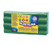 Plastelina szkolna dla dzieci 1kg zielona 303111015 ASTRA