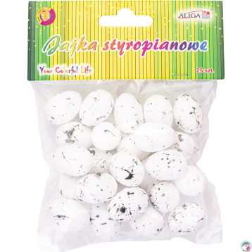 Jajka styropianowe nakrapiane 2,5cm (25) WPJ-5731 ALIGA