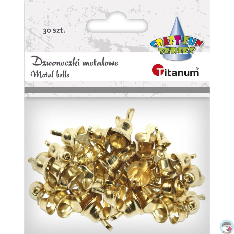 Dzwoneczki dekoracyjne złote (30) 307938 TITANUM