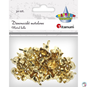 Dzwoneczki dekoracyjne złote (30) 307938 TITANUM