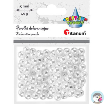 Perełki białe 8mm 40g 363617