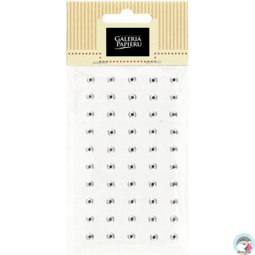 Kryształki samoprzylepn 5mm srebrne (50sztuk) 251100 Galeria Papieru