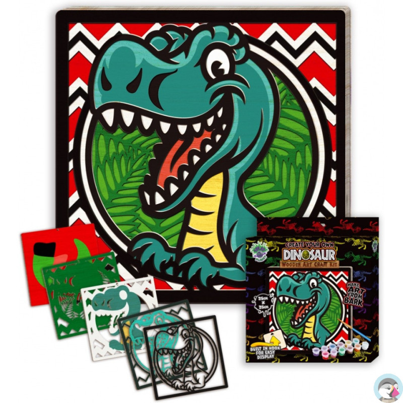 Zestaw do tworzenia obrazów z drewna DINOZAUR 0465-0072-03 Panta Plast