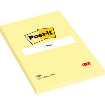 Bloczek samoprzylepny 102x152mm 100k żółty POST-IT 659 FT510010612 3M Bloczek samoprzylepny 102x152mm 100k żółty POST-IT 659 FT510010612 3M