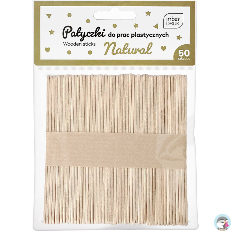 Naturalne patyczki do prac plastycznych 113x10 50szt. INTERDRUK