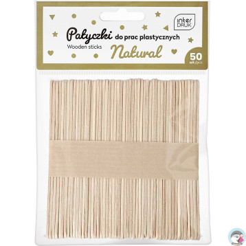 Naturalne patyczki do prac plastycznych 113x10 50szt. INTERDRUK