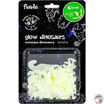 Ozdoby fluorescencyjne DINOZAURY miks 24szt. GR-GW14 170-2810 FIORELLO