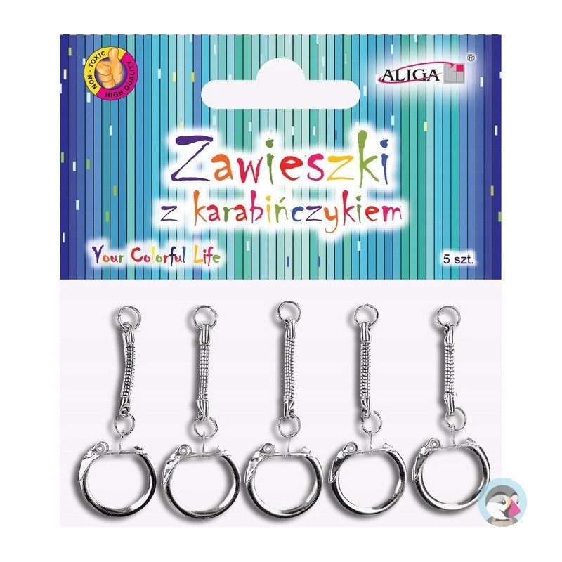 Zawieszki z karabińczykiem (5 sztuk) PH-5631 ALIGA