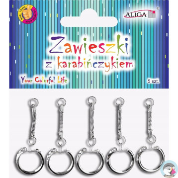 Zawieszki z karabińczykiem (5 sztuk) PH-5631 ALIGA