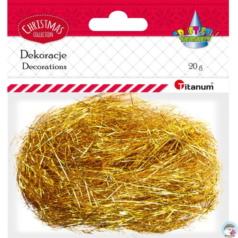 Włosy anielskie 20g złote 389727 TITANUM