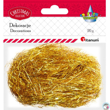 Włosy anielskie 20g złote 389727 TITANUM