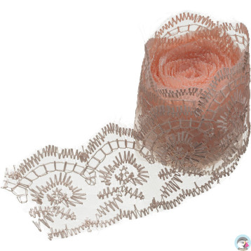 Koronka 3.8 cm x 2m pudrowy róż KOR38-1 BREWIS