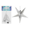 Gwiazda hologramowa srebrna 3D 30cm GW-7411 ALIGA