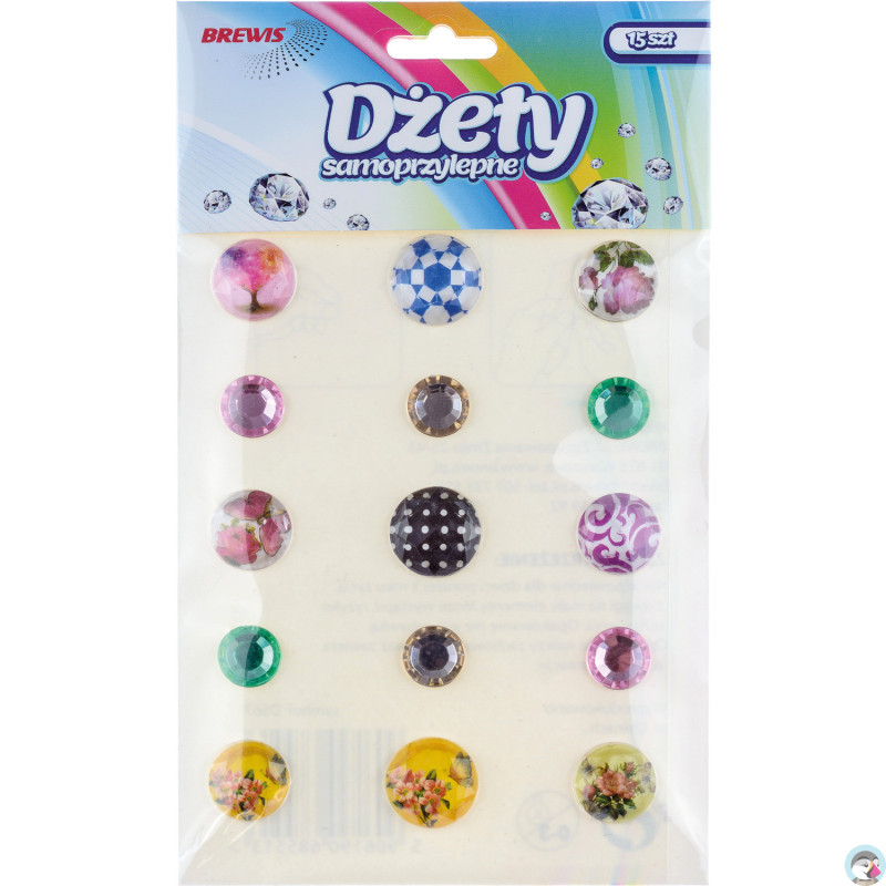 Dżety samoprzylepne mix 15szt. DS67 BREWIS