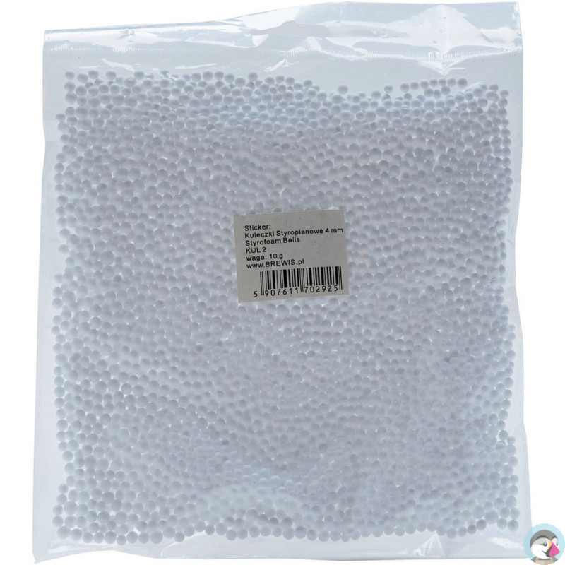Kulki styropianowe białe 4mm 10g KUL2 BREWIS