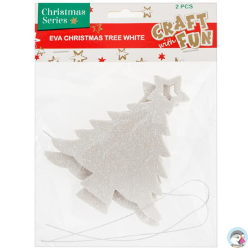 Piankowa choinka biała (2szt.) 438799 Craft with Fun