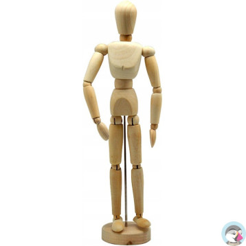 Manekin drewniany 20cm-model postaci ludzkiej A12201
