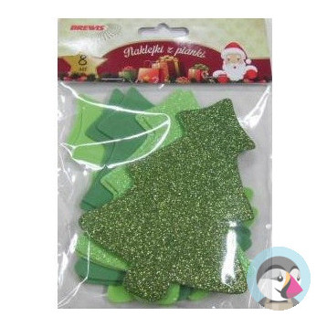 Choinki z pianki 8szt. 16,5 cm PVX06 BREWIS