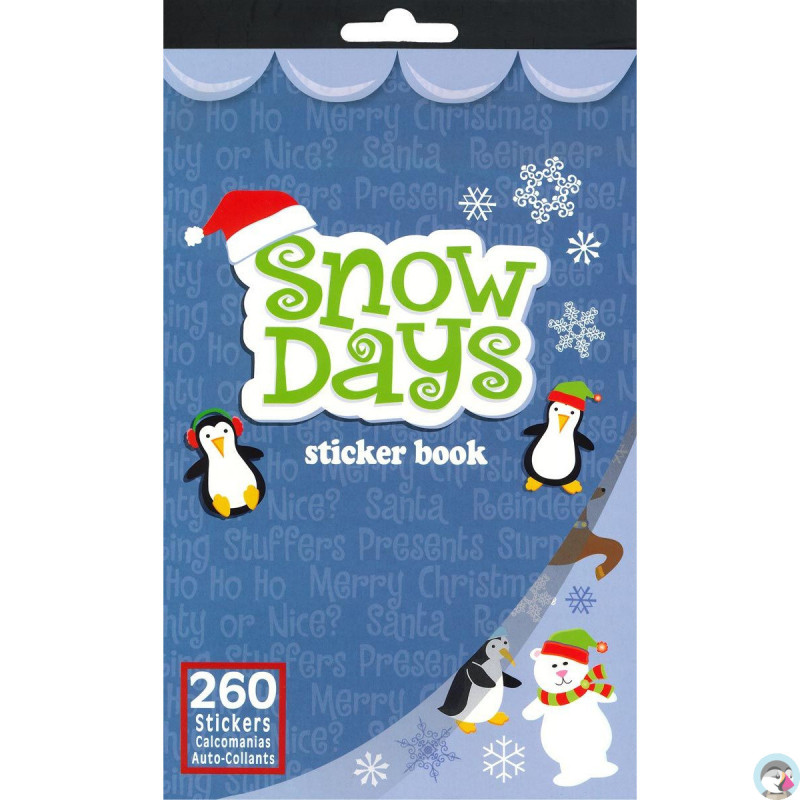 Naklejki SNOW DAYS 3 wzory x 2 ark., 260 szt. 486342 TITANUM