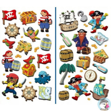 Naklejki 3D PIRACI mix CLA14 BREWIS