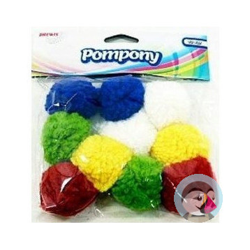 Pompony super puszyste 10 sztuk POM06 BREWIS