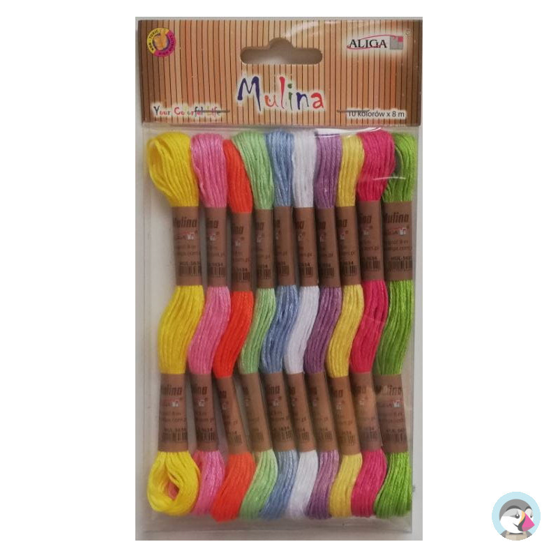 Mulina mix 10 kol. dł.8 m na blistrze MUL-3129 ALIGA