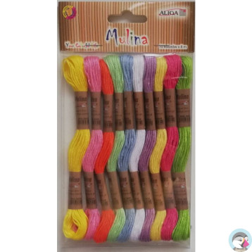 Mulina mix 10 kol. dł.8 m na blistrze MUL-3129 ALIGA