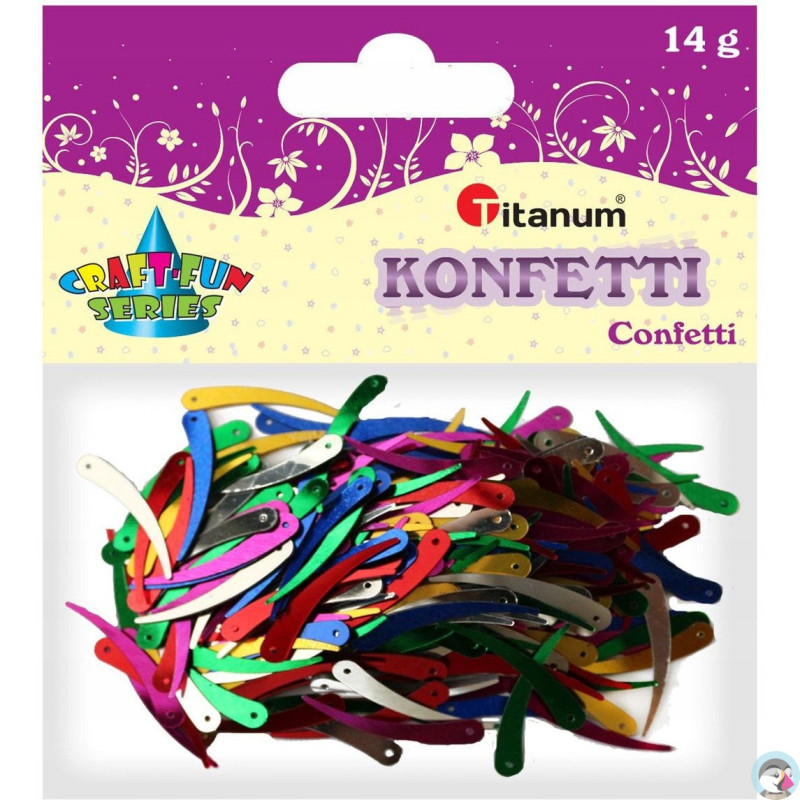 Konfetti kość słoniowa mix kolorów 14g 284857 TITANUM