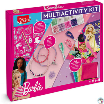 Twórcze aktywności BARBIE - bransoletki, naklejki do wydrapywania, folia do ozdabiania 907079 MAPED Creativ